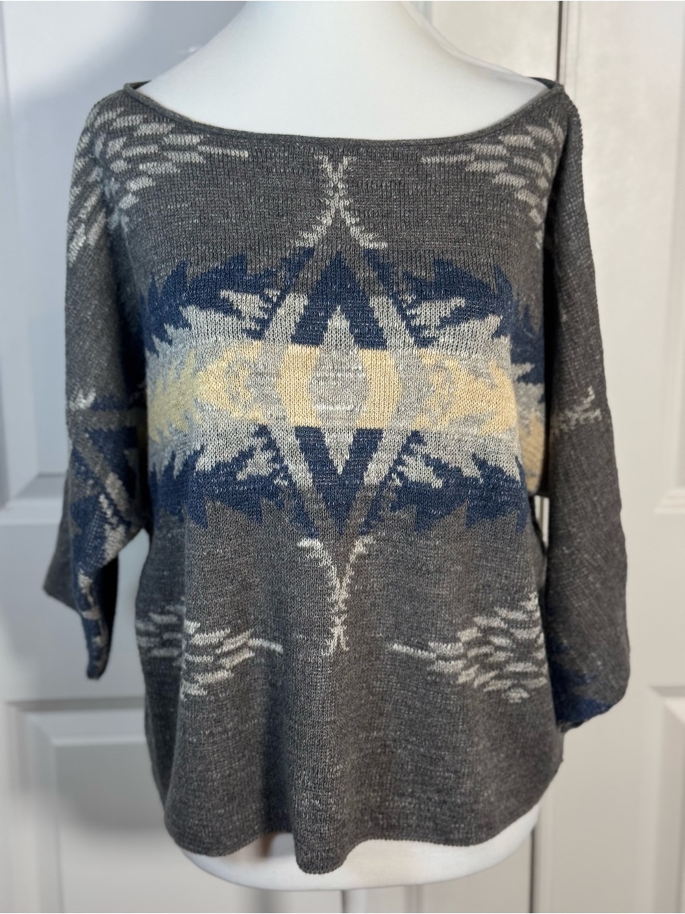 Denim & Supply Ralph Lauren Sweater S Southwestern Aztec Dolman Cotton Oversized